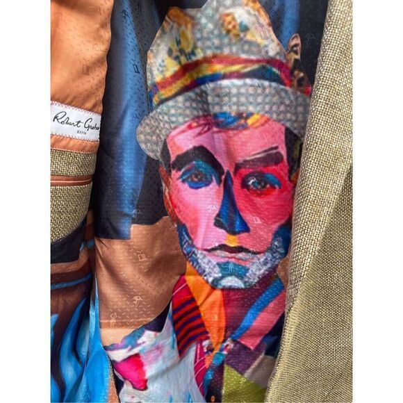 Authentic Robert Graham hobo clown tweed blazer jacket sports coat removable lin - Picture 1 of 16